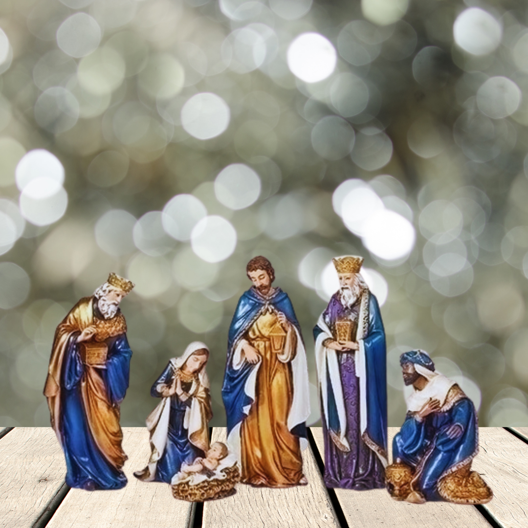 NACIMIENTO 6PC VESTIMENTA AZUL JOSEPH STUDIO 5.5''