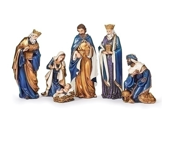 NACIMIENTO 6PC VESTIMENTA AZUL JOSEPH STUDIO 5.5''