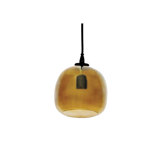 GLASS & METAL PENDANT LAMP