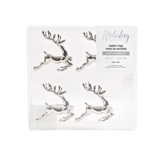 RUNNING REINDEER NAPKIN RINGS