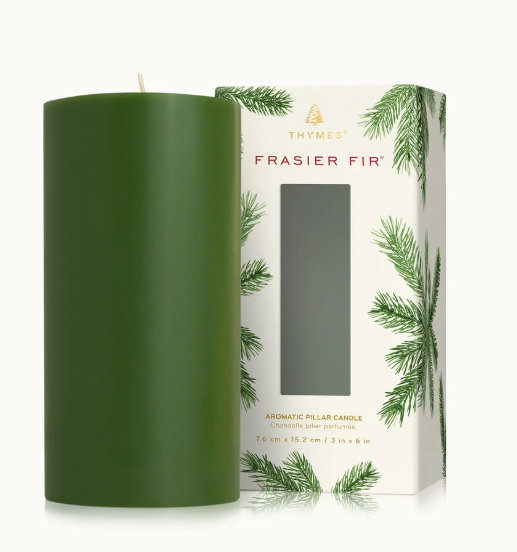 FRASIER FIR 3''X 6'' PILLAR CANDLE LARGE