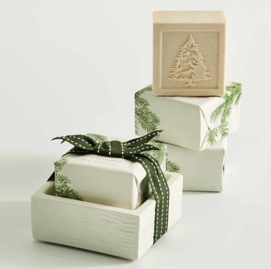 FRASIER FIR BAR SOAP & DISH SET