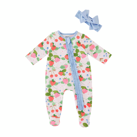 BERRY BABY SLEEPER SET 6-9 MONTHS