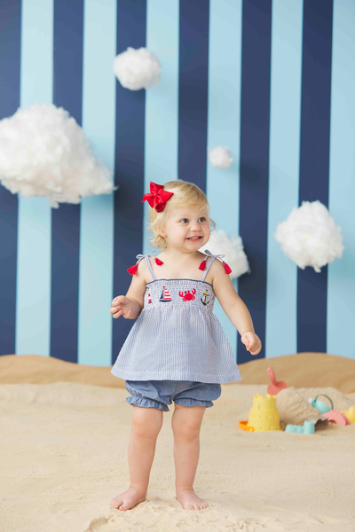 SAIL TODDLER GIRL SHORT SET 2T-3T