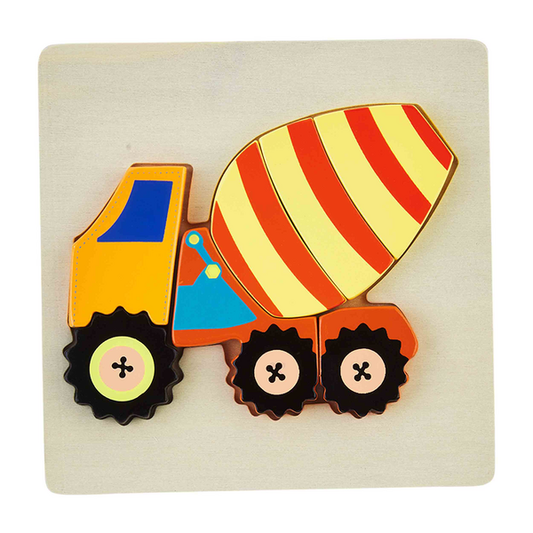 CEMENT TRUCK WOOD PUZZLE