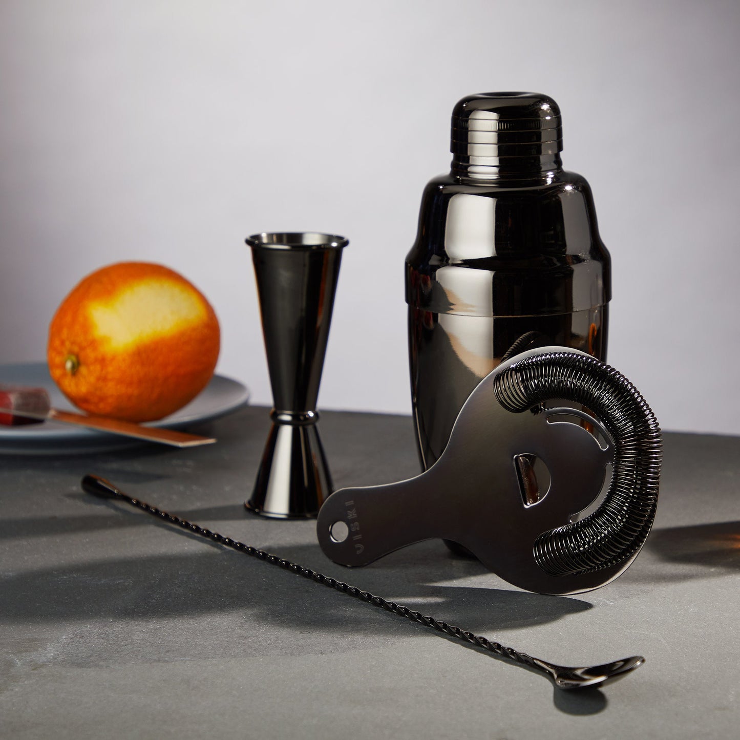 GUNMETAL MIXOLOGIST BARWARE SET