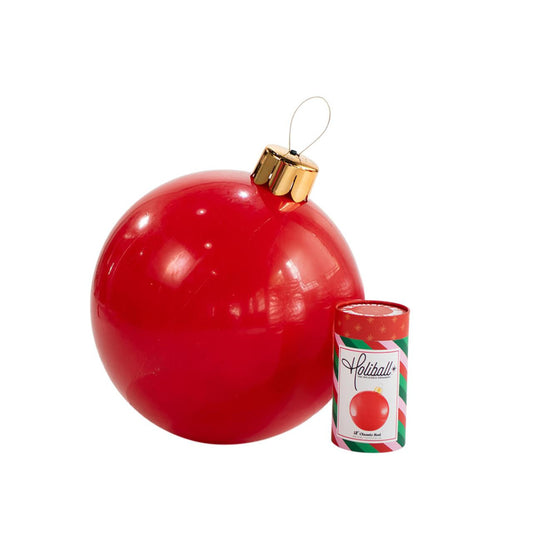 HOLIBALL MEDIUM 18" CLASSIC RED INFLATABLE ORNAMENT