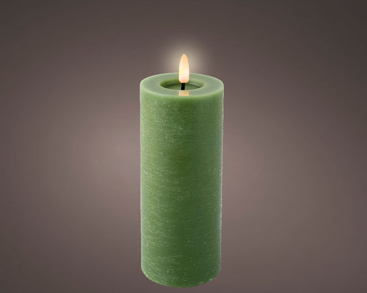 LED WICK CANDLE WAX STEADY INDOOR-GREEN